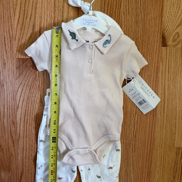 Chickpea Organic Baby Boy 3 Piece Outfit Set - Picture 10 of 12